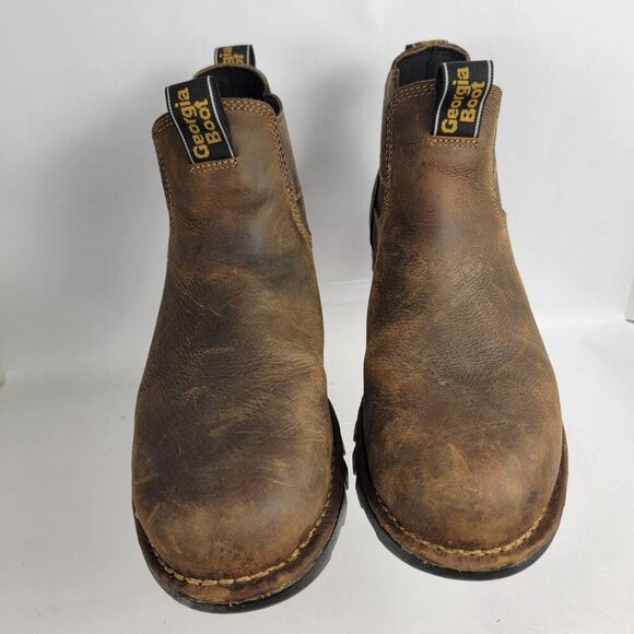 Georgia Boot Mens 10.5 Eagle One Steel Toe Waterproof Chelsea Work Boot - Picture 7 of 16